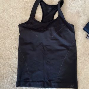 New Balance black racer back tank top